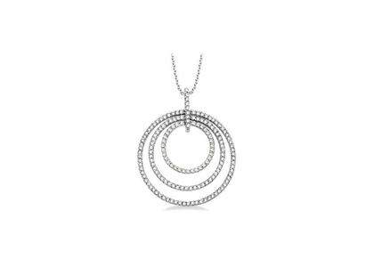 Rhodium Plated | CZ Studded Pendants